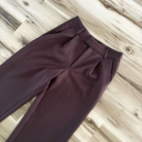 Good American Brown Double Breasted Scuba Suit Blazer and Slacks Size 3 (L) - Picture 9 of 14